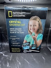 National Geographic Crystal Growing Science Kit Glow in Dark NEW Sealed