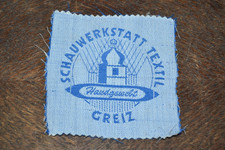 Handgewebtes Webbild Schauwerkstatt Textil Greiz Th&uuml;ringen