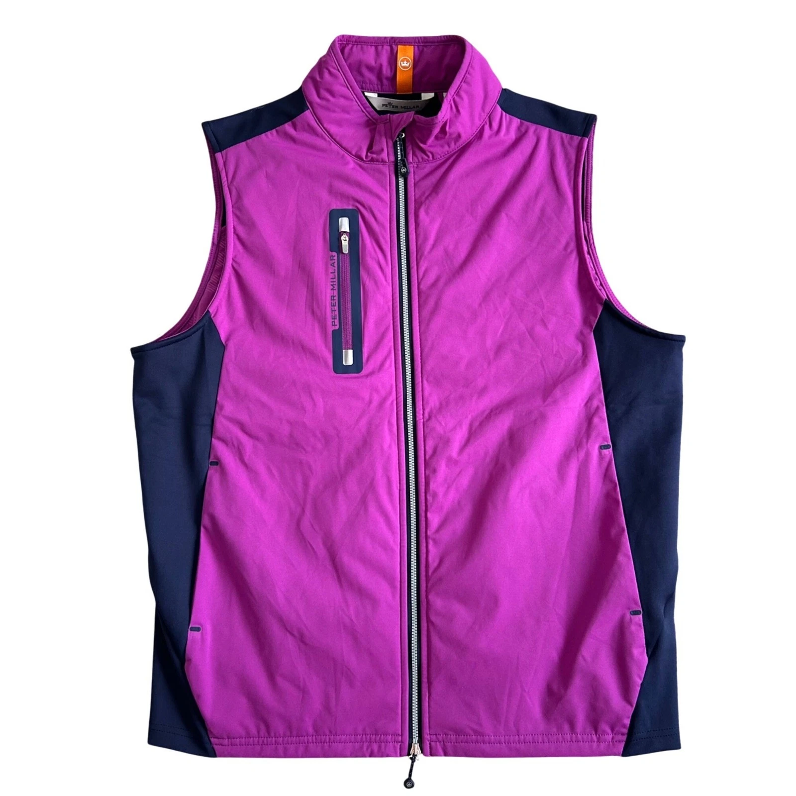 Peter Millar Men's Sz M Hyperlight Fuse Hybrid Golf Vest Water-Resistant Vest