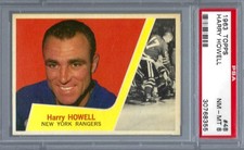 1963 Topps HK #48 PSA 8 Harry Howell Rangers 48 Nice! SET BREAK