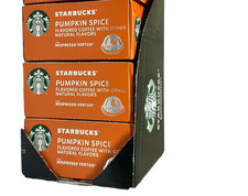 Starbucks Pumpkin Spice X3 box Nespresso Vertuo Blonde Roast Coffee BB 12/2026