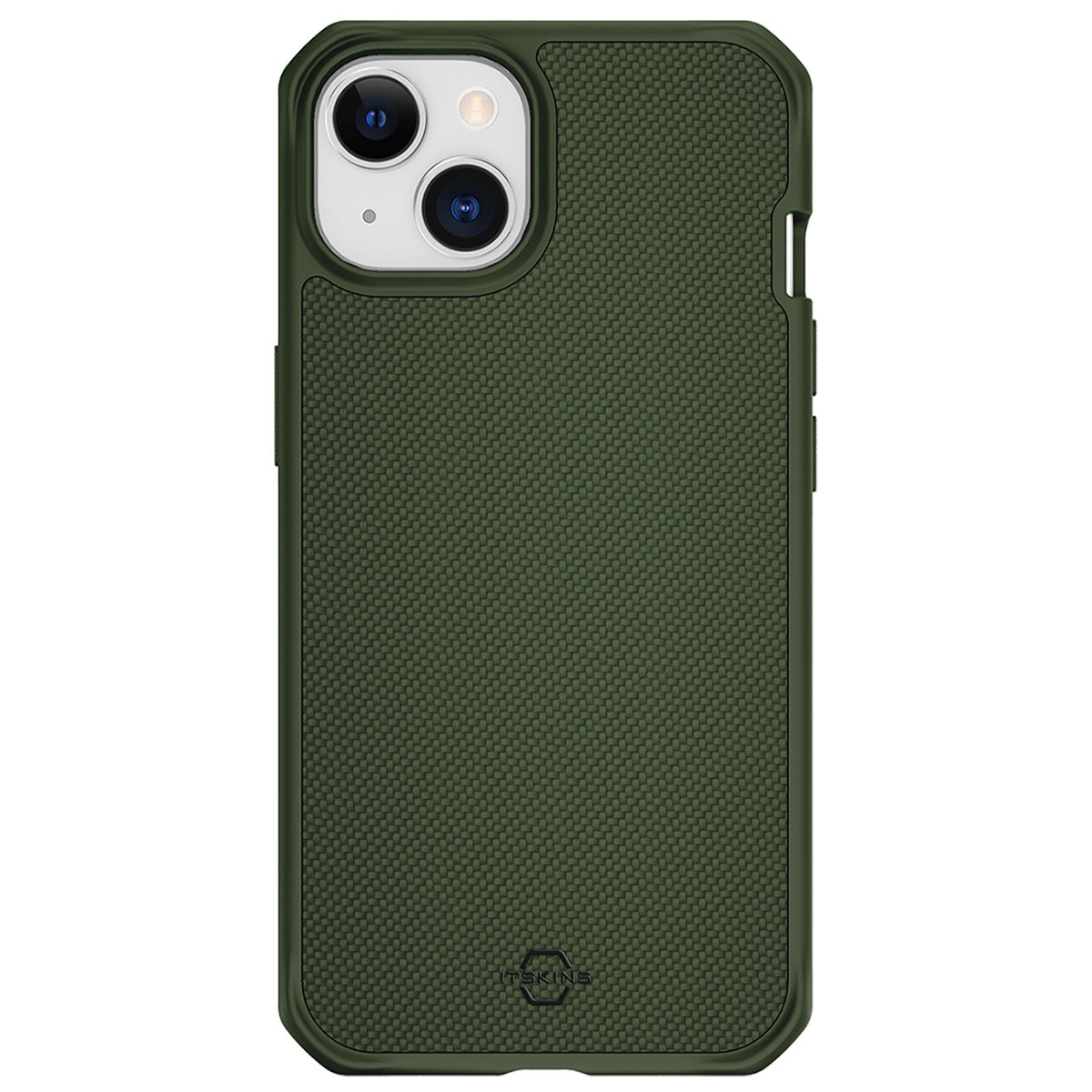 Protection iPhone 14 Plus anti-choc Itskins R avec technologie nylon vert
