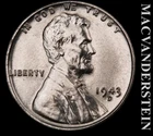 1943-D Lincoln Wheat Cent - Ch Gem Brilliant Uncirculated  No Reserve  #L4673