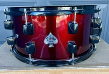 ddrum Snare Drum 14"x6.5" Diablo Red on Black