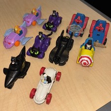 Vintage 1990  s McDonalds Happy Meal Toys Batman, DC Comics Spider-Man Lot Of 10