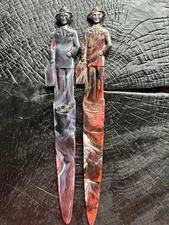 A PAIR of OLD Fuller Brush Red Letter Openers, Iconic Americana Promotional Item