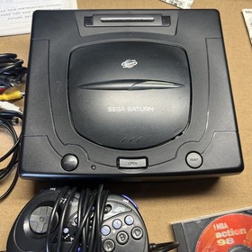 Sega Saturn Complete Bundle &mdash; CIB Console, 8 Games, Original Box Vintage 90s 