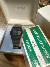 Dead Brand new With Manual 1978 Model CITIZEN CQ Multi Chronograph Wristwatch Vi