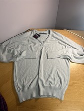 VTG Par Four Gray V-Neck Sweater Men  s Size Large
