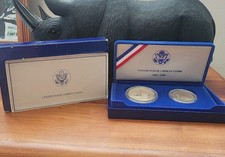 1986 Ellis Island silver comemmorative coin set (w/box and COA)