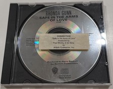 PROMO RADIO Disc Rhonda Gunn ?Safe In The Arms Of Love? 1990 Warner CD Single!