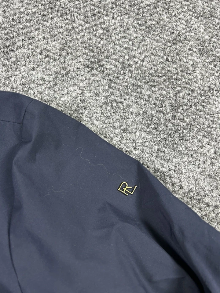 Ralph Lauren куртка женщин XL синий фиолетовый этикетка дождя пальто траншея молнии роскошь - Изображение 3 из 4