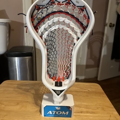 Ecd Atom Lacrosse Head- New USA theme Professionally Strung