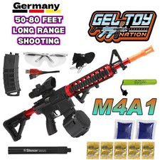 Elektrische M4A1 Gun Gel Ball Blaster schwarz inkl. Kugeln, Gel Ball Spielzeug