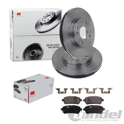 NK BREMSSCHEIBEN 258mm + BELÄGE VORNE passend für FORD FIESTA 6 VI MK6