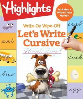 Write-On Wipe-off Let's Write Cursive