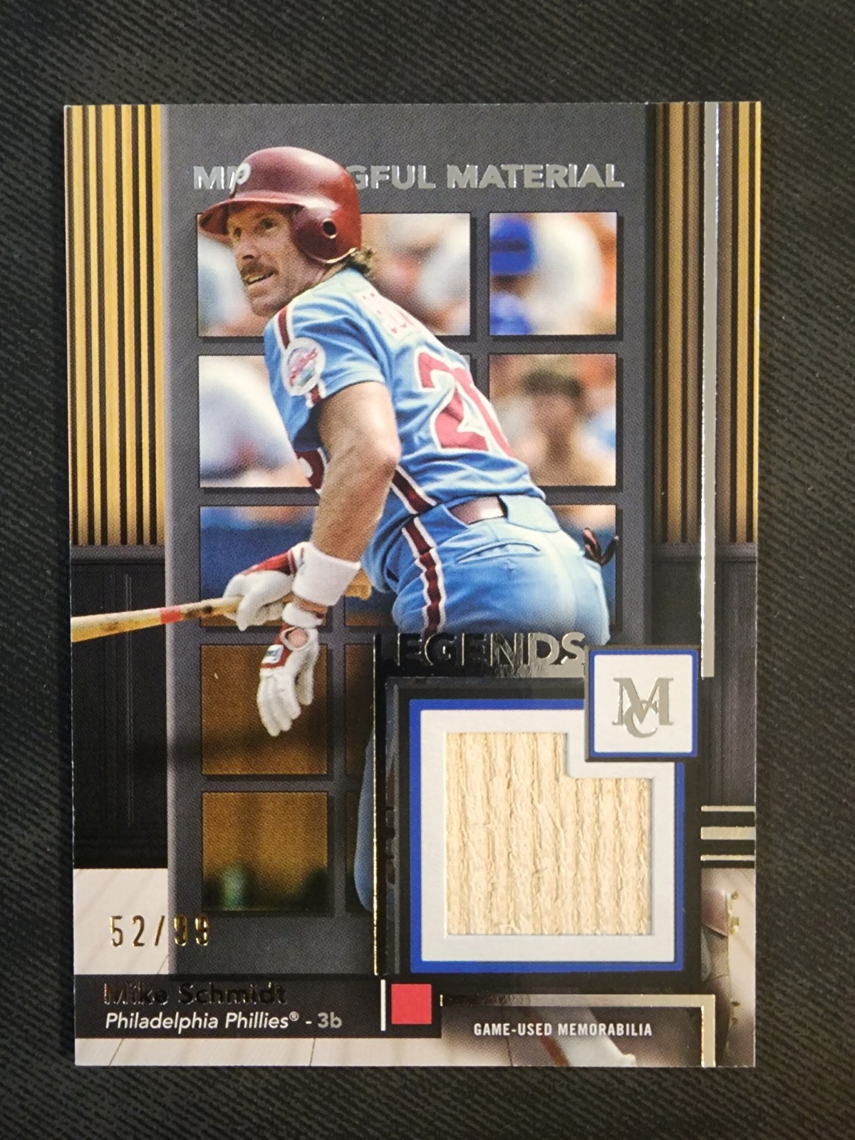 2024 Topps Museum Mike Schmidt Legend Relics #MMRLMSC /99 Game-Used Material