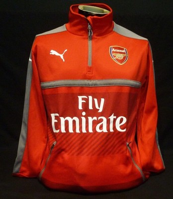Arsenal Football 2016 / 2017 Training ¼ Zip Drill Top Puma Size S