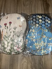 2 Pack Ergonomic Mouse Pad Wrist Support with Memory Foam Massage Bulge 12x8in