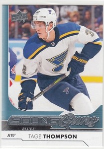 2017-18 Upper Deck #228 Tage THOMPSON   Young Guns RC  -  Buffalo Sabres