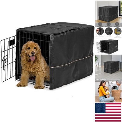 Privacy Dog Crate Cover - Machine Washable, Fits Most 30-Inch Crates, Breathable