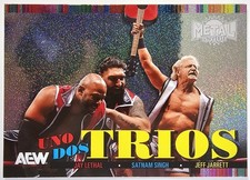 2025 SkyBox Metal Universe AEW Uno TRIOS UDT-28 Jeff Jarrett/Jay Lethal/Satnam