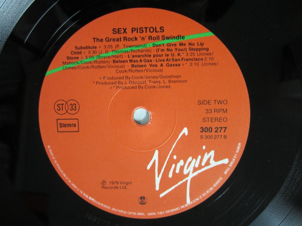 SEX PISTOLS the Great Rock N Roll Swindle 2xLP Germany 1979 press