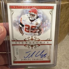 2025 Panini National Treasures Jamaal Charles Signatures Auto /49