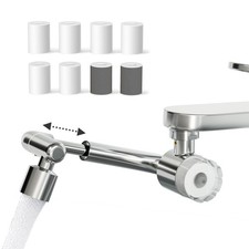 Frizzlife Faucet Extender with Filter, 1080  Rotating, 3-Mode Spray, Splash-Proo