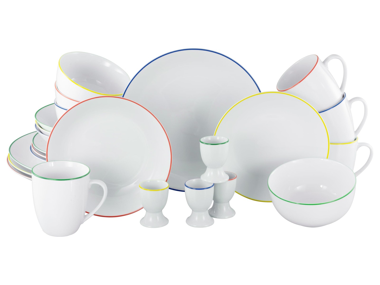 CreaTable Kombiservice 24056 Serie Luna Color Line 24-teiliges 4 Personen 20490₽