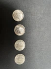 Mercury Dimes Silver BU Condition with Beautiful Appearances, Set of 4