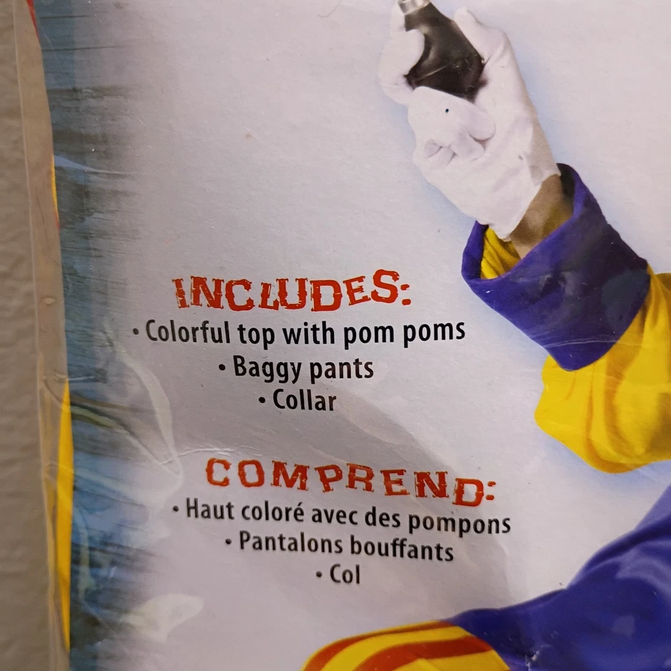 Fun World Adult Costume Circus Big Top Clown Halloween One Size - Image 4 of 4