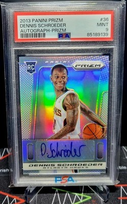 2013 Panini Prizm Dennis Schroeder Silver Rookie RC Auto 05/25 PSA 9