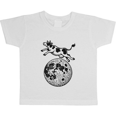 Kinder/Kinder-T-Shirts Baumwolle ''Kuh springt über Mond'' (TS051627)