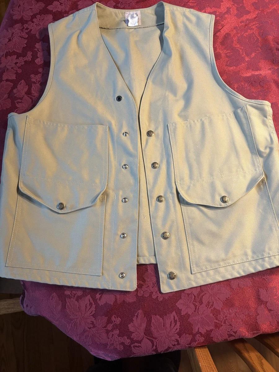 Gilet FILSON maille pêche à la mouche sangle beige 8046-45