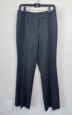 Talbots Made In Italy 100 Wool Dress Pants Trousers Gray Sz 10 Career Office