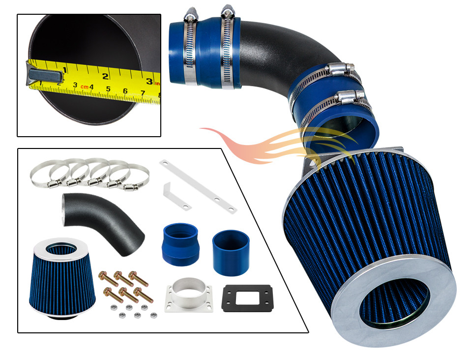 Xyz Rw Blu Corto RAM Aria Aspirazione Kit + Filtro 1987-1991 Camry Base Dlx Le