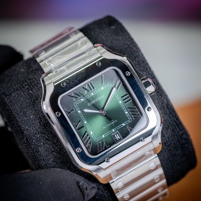 Cartier Santos de Cartier WSSA0062 Green Dial 2026 Unworn | eBay