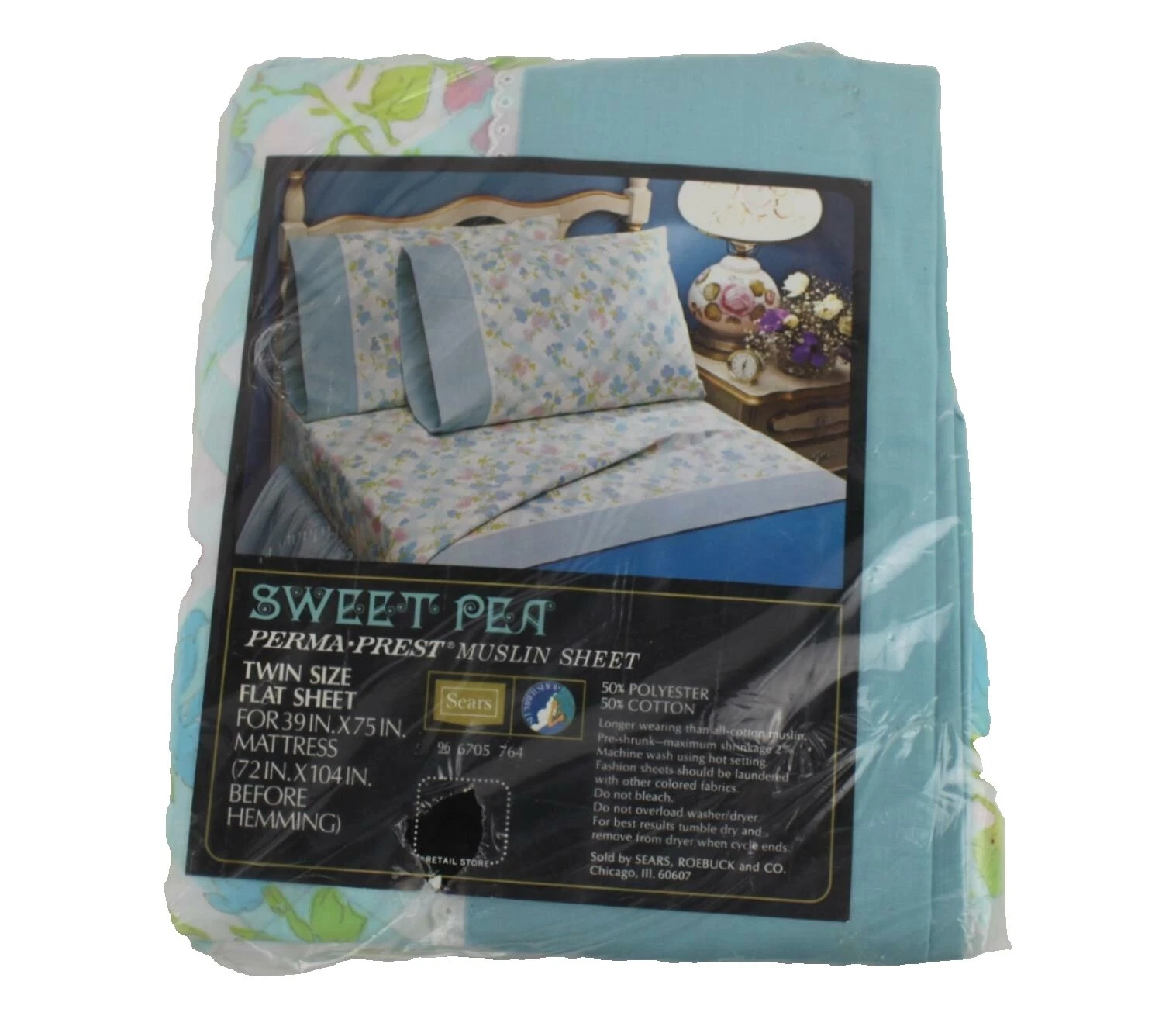 Sears 花卉床单床单