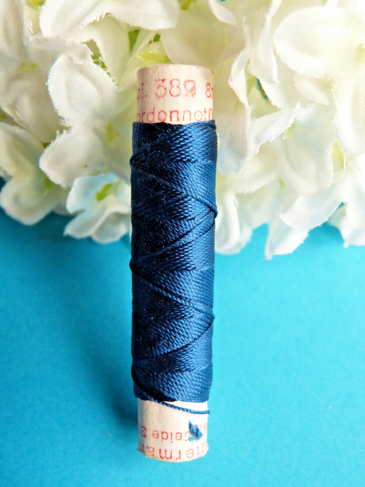 88B Superb Coil Drawstring Silk Gutermann Domo Blue Royal N° 389 | eBay