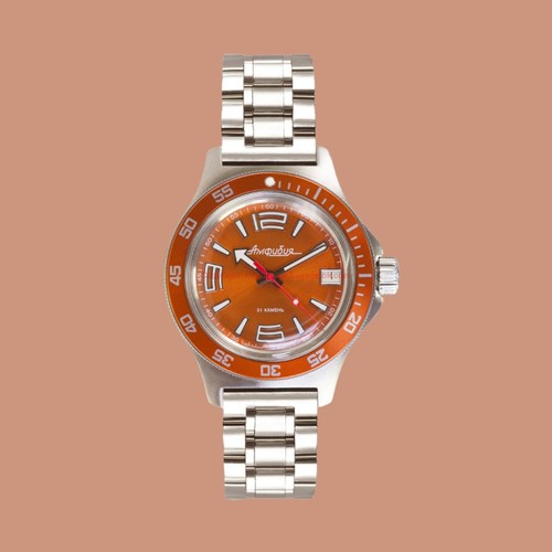 Vostok Amphibian 740383 Russian Diver Automatic Wristwatch - USA SELLER - Picture 2 of 12