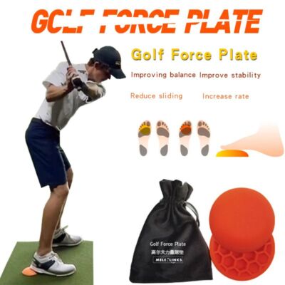   Unlock Golfing Potential Step Up Your Swing with the Anti-Slip Force Plate Pad