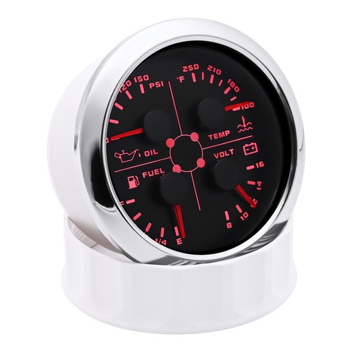 2 Gauge Set 85mm GPS Speedometer 120MPH W/Tacho&85mm 4 In 1 Gauge With Sensor US - Picture 10 of 20