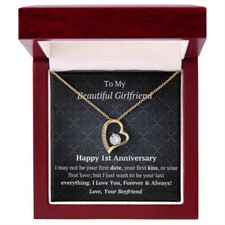 Girlfriend - 1st Anniversary - Heart Necklace