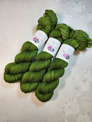 Sw Merino Garn, Aran Gewicht, 100g, Moosgrün - Bild 3 von 6