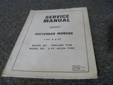 New Idea 521 & 522 Cutterbar Mower Shop Service Repair Manual PN 986697 xz