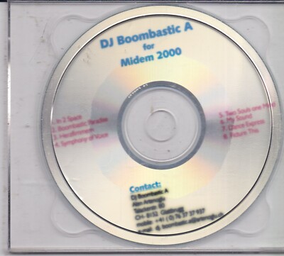 DJ Boombastic A-for  Midem 2000 promo cd album