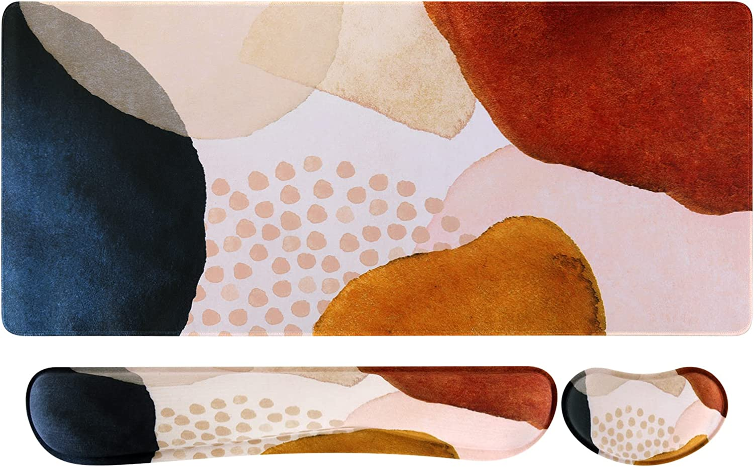 Ergonomic XXL Gaming Mouse Pad with Wrist Support and Keyboard Mat-image