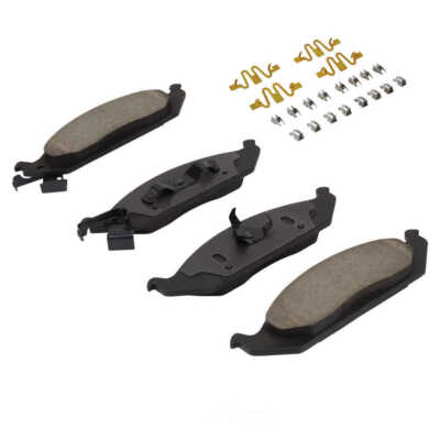 Disc Brake Pad Set-Premium Ceramic Brake Pads with Hardware Quality-Built