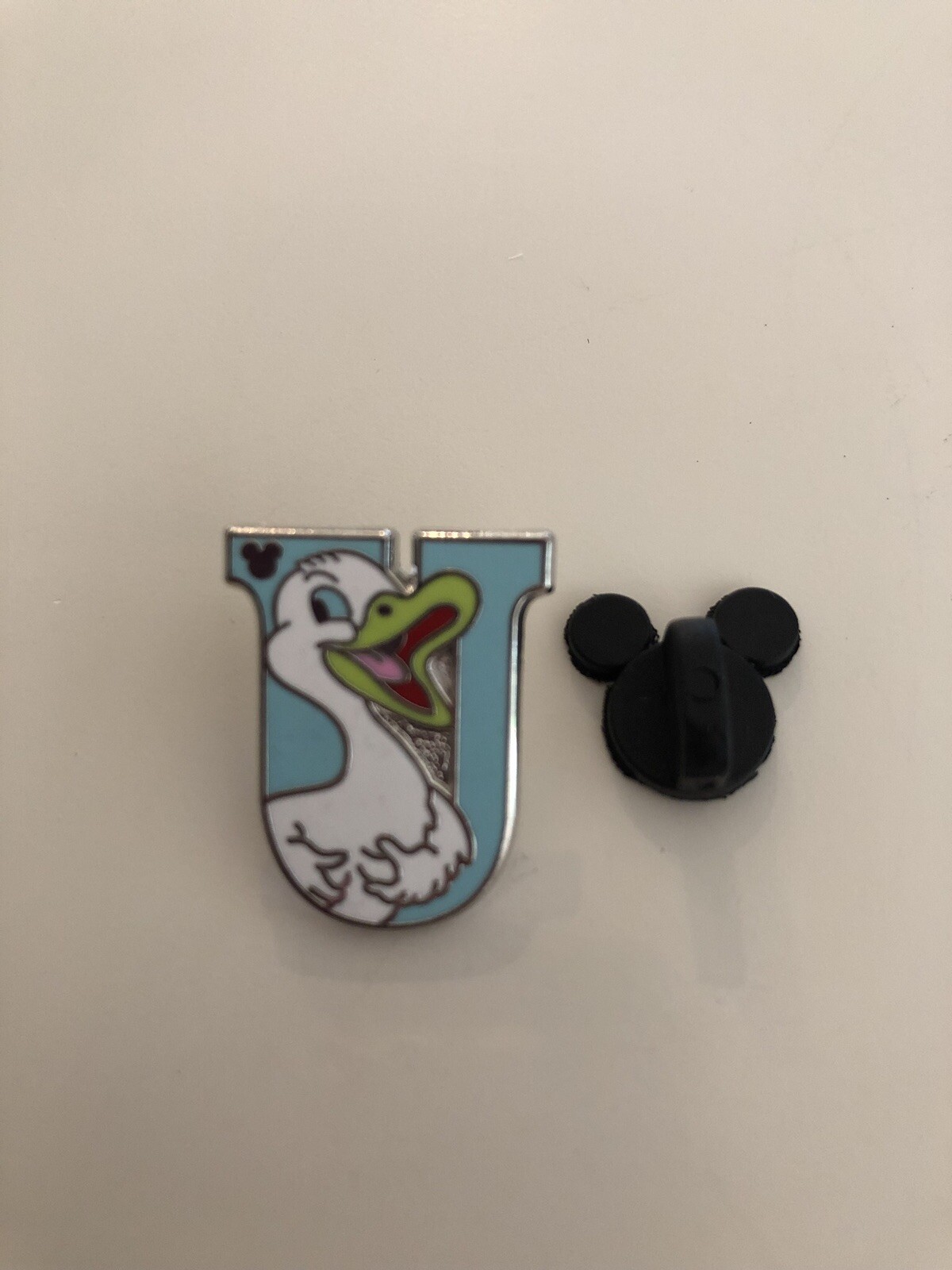 Disney Trading Pin Hidden Mickey Letter U Alphabet Ugly Duckling 
